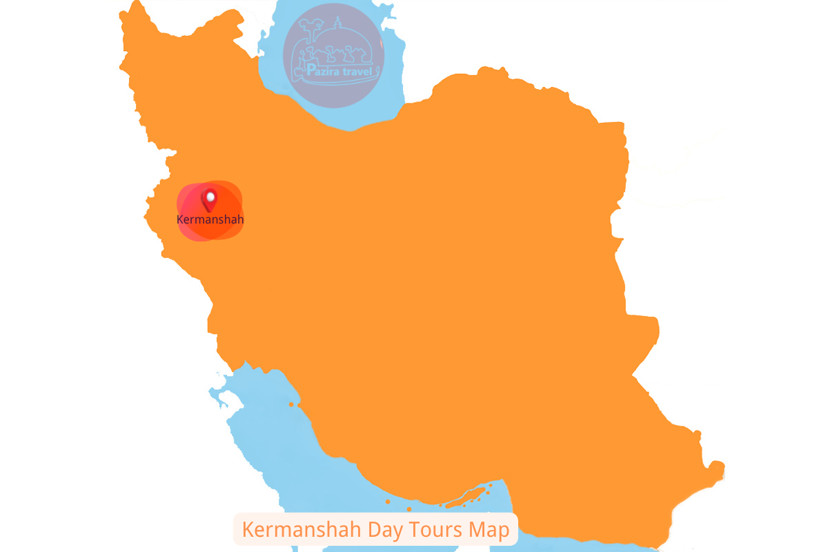¡Explora la ruta de viaje de Kermanshah en el mapa!